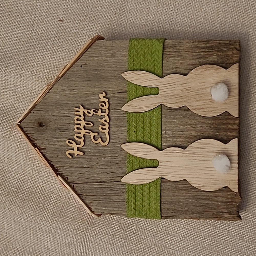 Rustic  Handmade house - happy Easter